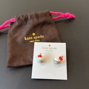 BNWT Kate Spade Cherry Cupcake Earrings